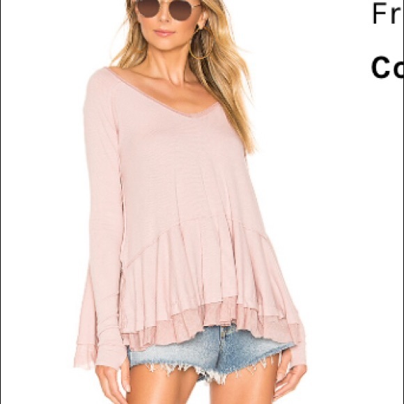 Free people tangerine tee burgundy - Picture 2 of 7